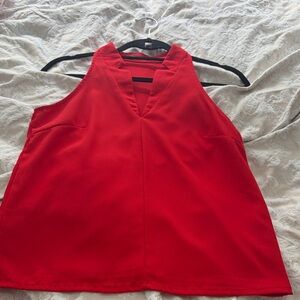 MOTF Red V-Neck Sleeveless Camisole